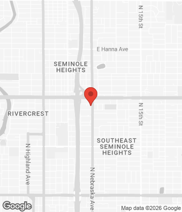 Map of Tampa Pizza Delivery - 5214 N Nebraska Ave, Tampa, FL, 33603, US